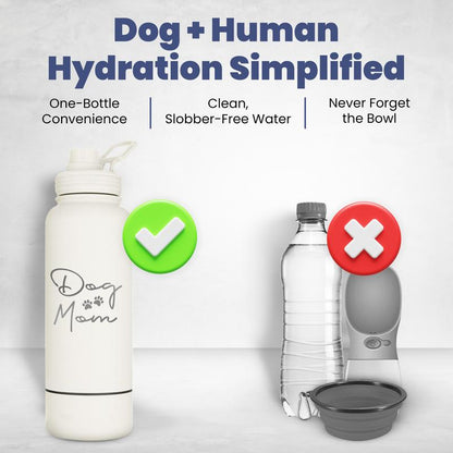 Maxiora Dog+Human Water Bottle