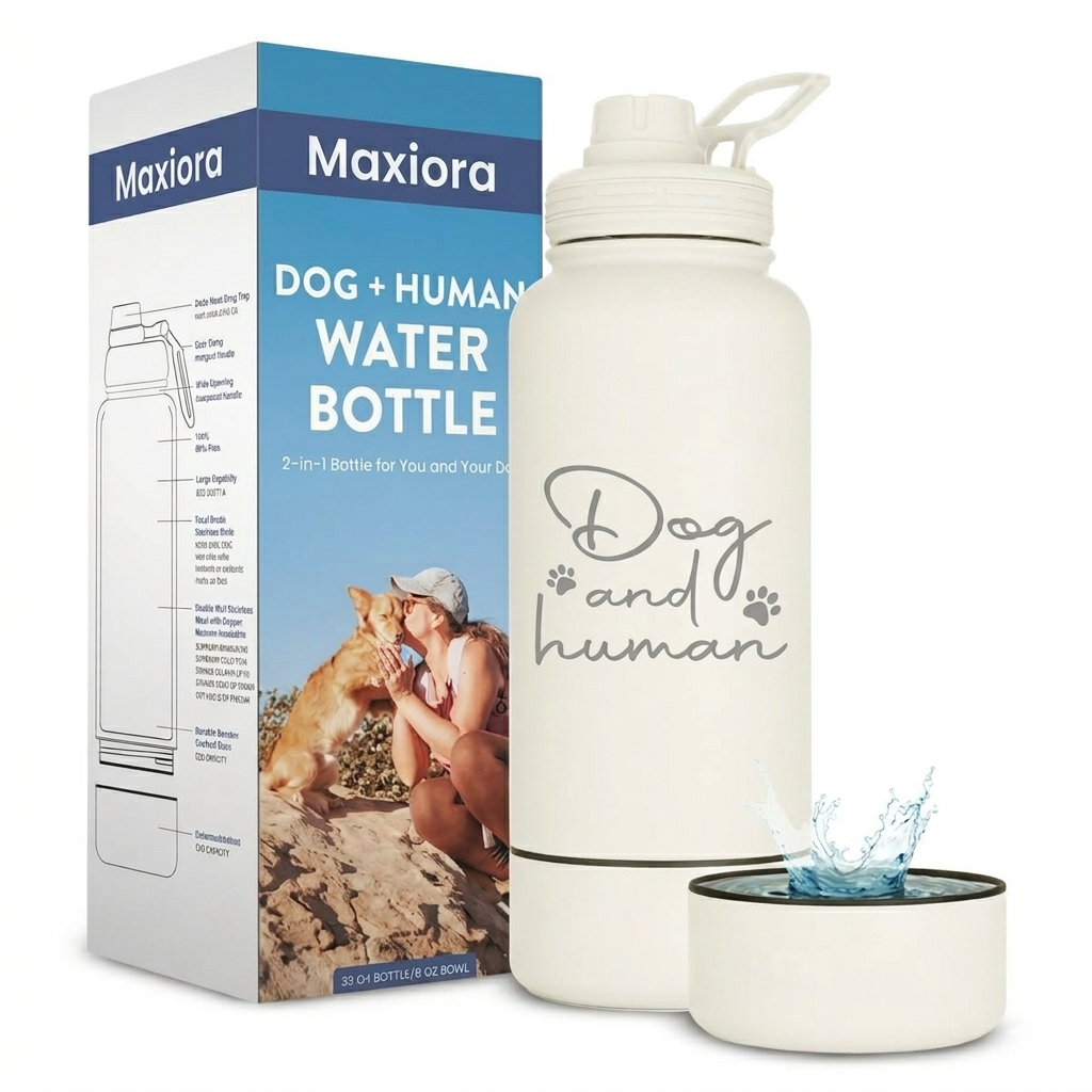 Maxiora Dog+Human Water Bottle